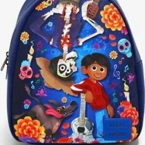 Loungefly Disney Coco,Miguel, Dante 5th Anniversary Exclusive Mini Backpack